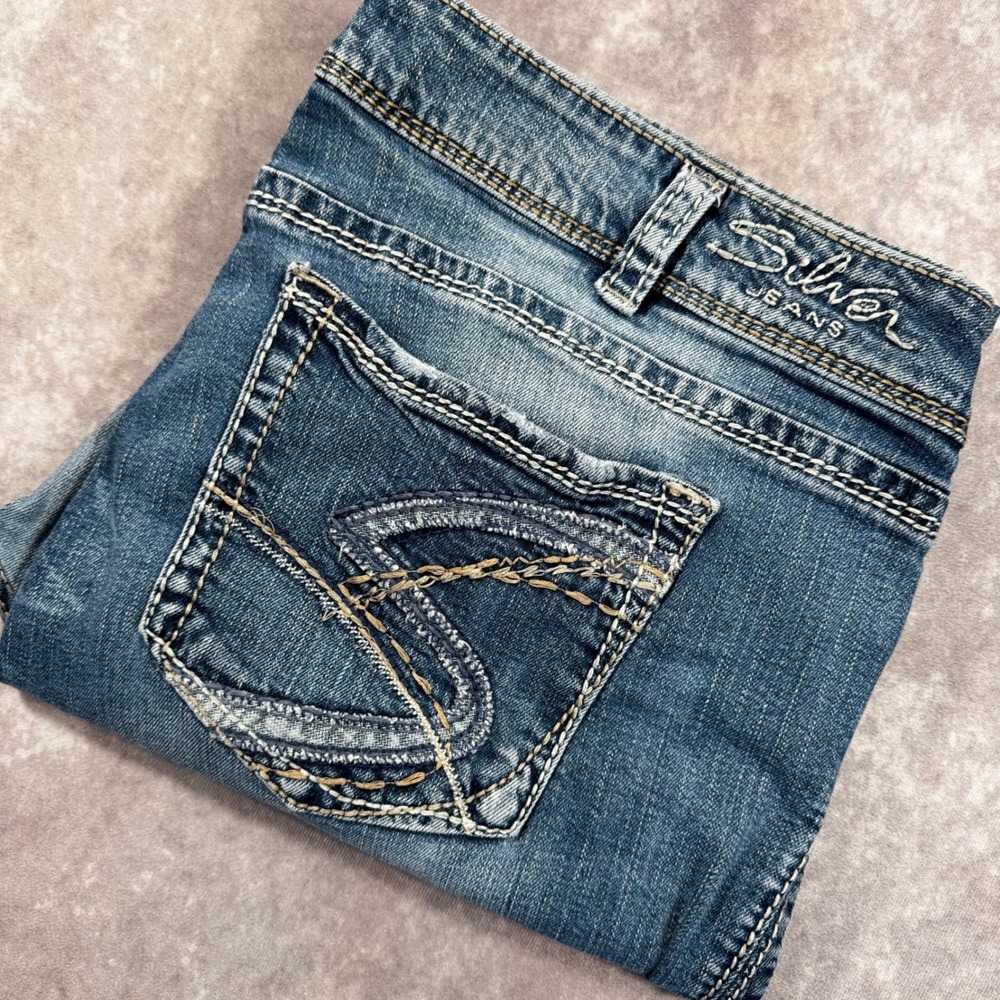 Silver Jeans Co Suki Mid Bootcut Medium Wash Denim W20 L32 W9916SJB241 Blue